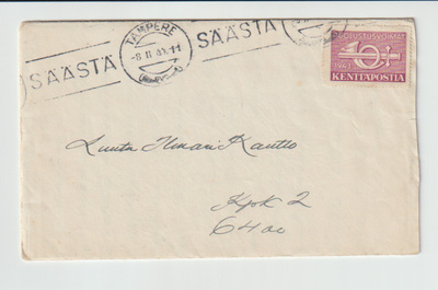 Postileima, v 1940-luku, TAMPERE, Kenttäpostimerkillä