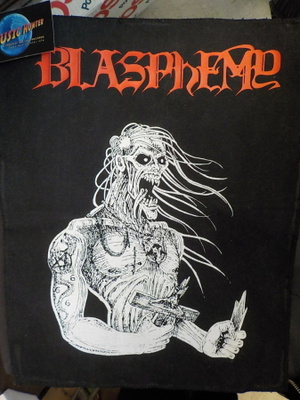 BLASPHEMY UUSI SELKÄMERKKI