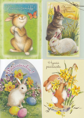 4 korttia pääsiäinen