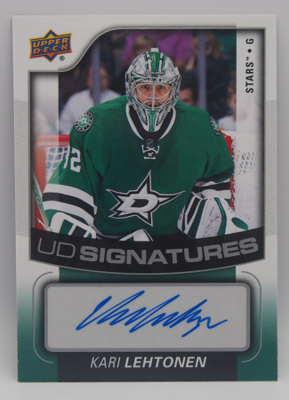 2015-16 Upper deck Signature sensations Kari Lehtonen