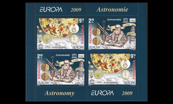 Romania 6357-8BL445_II ** Europa astronomia (2009)