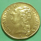 Ranska. Louis XVI d´or 1786 kulta raha. - pikkukuva 1