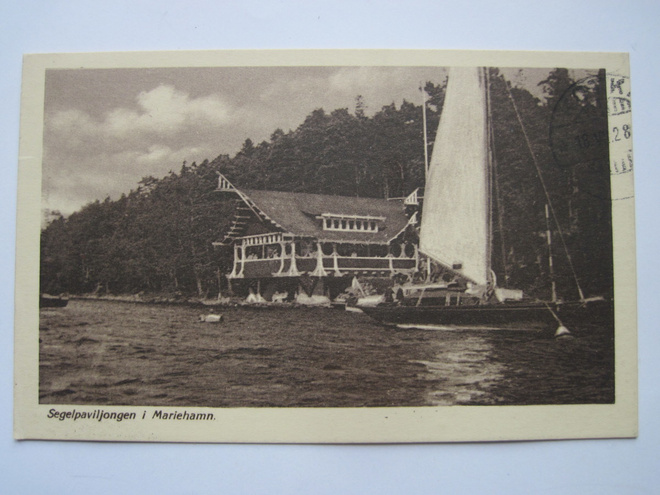 VANHA Postikortti Ahvenanmaa Maarianhamina 1920-luku