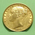 Australia, Sovereign 1875 Sydney, Young Victoria. - pikkukuva 2