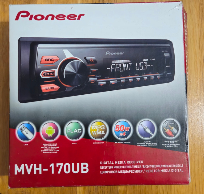 Pioneer mvh-170ub autosoitin