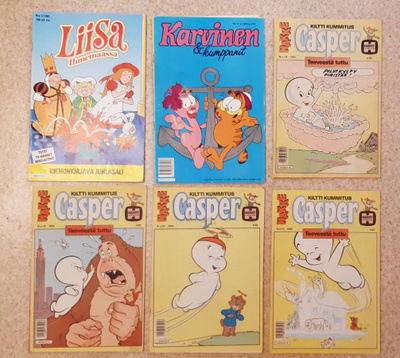 Sarjakuvalehdet lajitelma 17 kpl