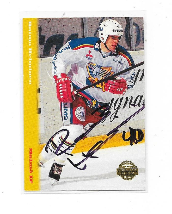 1994-95 LEAF Elitset #67 Raimo Helminen Malmö IF , Nimmari