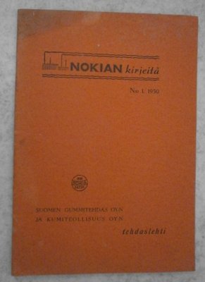Nokian kirjeitä  N:o 1/1950, tehdaslehti