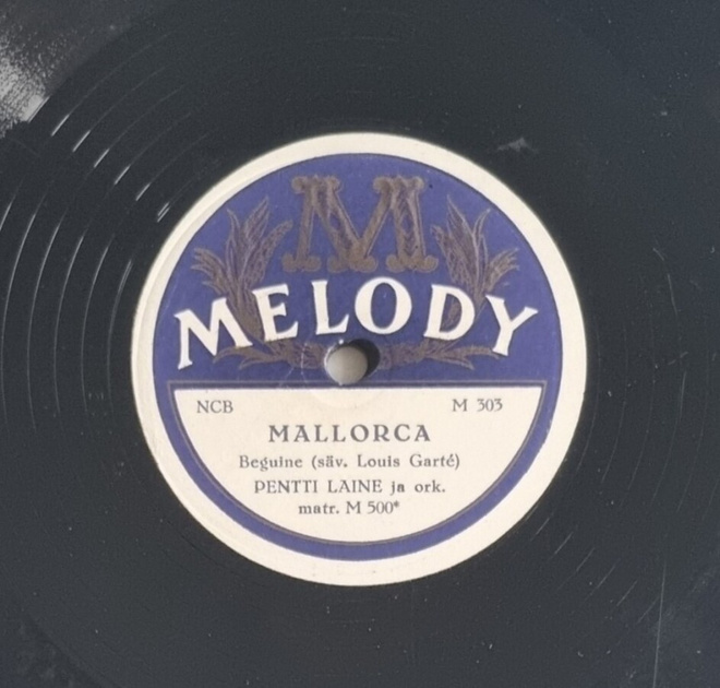 Savikiekko 1955 - Pentti Laine / Leea Solja - Melody M 303