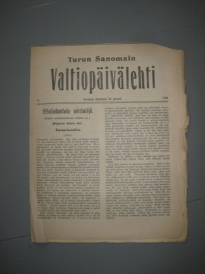 Lisälehti: Turun Sanomain Valtiopäivälehti 20.4.1905