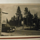 Rovaniemi, Napapiirin maja, auto rajalla, valokuvapk, ei p. - pikkukuva 1