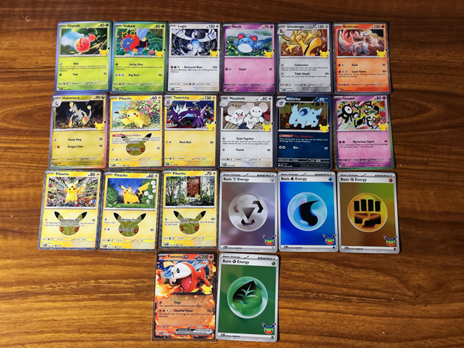 Pokémon-30th kortteja