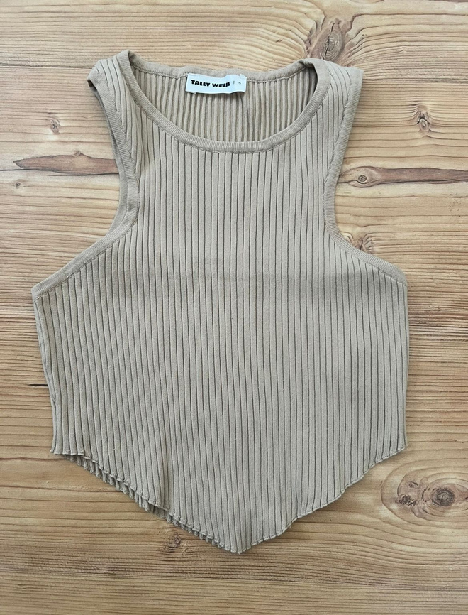 ALE! Beige crop-top - S
