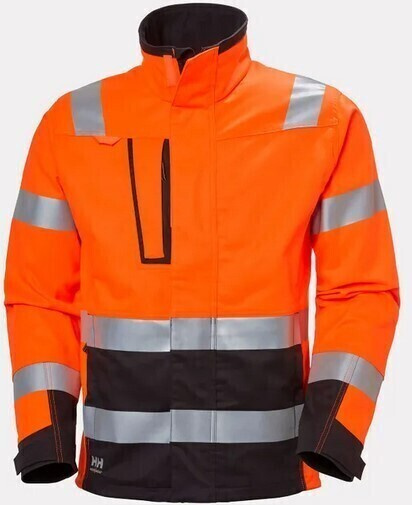 Helly Hansen 77220 työtakki, (ora/mus, koko 4XL)