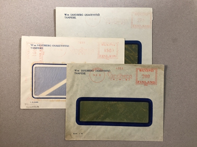 Firmakuori,  W:m Sandber Osakeyhtiö Tampere 1930-50 luku