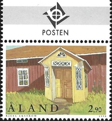 Åland 1998  Kuisteja  2,90 mk välilöpari logo ** LaPe 147