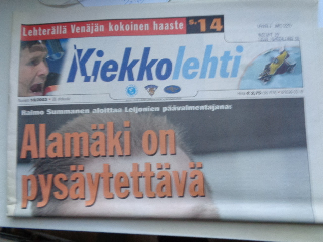 Kiekkolehti Nro 18/2003 (20.1)