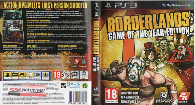 Borderlands	(18 588)	k		PS3					game of the year ed.		18 - i
