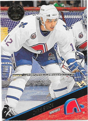 1993-94 LEAF #416 Chris Simon Quebec Nordiques Gooni RC