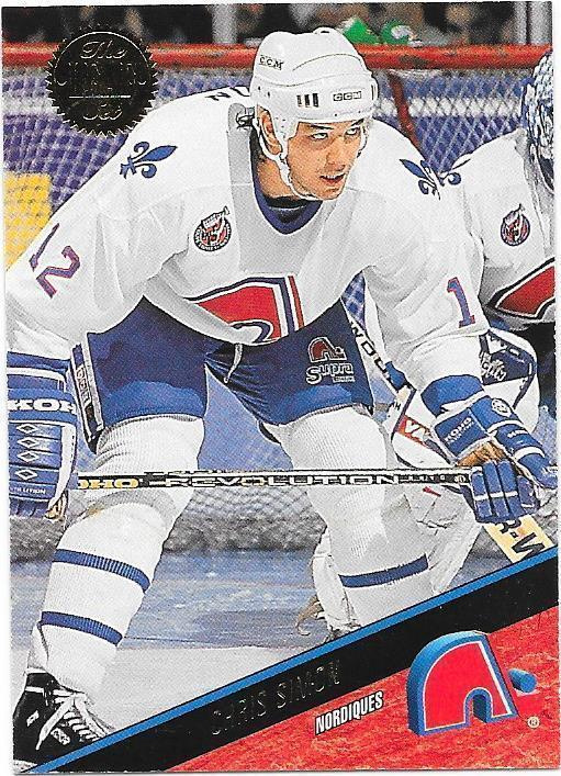 1993-94 LEAF #416 Chris Simon Quebec Nordiques Gooni RC