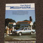 1982 Opel Rekord Millionaire esite - KUIN UUSI - pikkukuva 1