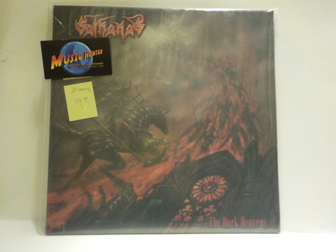 SATHANAS - THE DARK HEAVENS M-/M- US 2001 LP LIMITED COPY