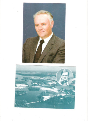 Vaali, 2 kpl. korttia ja kirje + pari monistetta, Kokoomus.