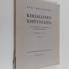 Alli Mustonen : Kirjallinen esitystaito - pikkukuva 1