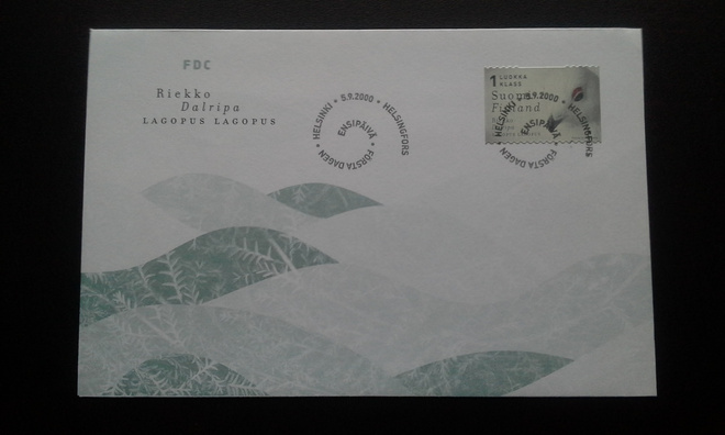 FDC Yleismerkki Riekko 5.9.2000 LaPe 1537