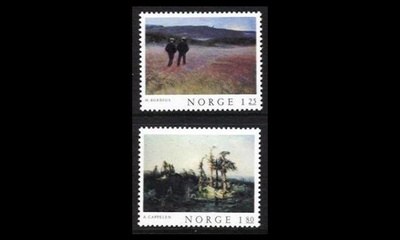 Norja 753-4 ** Maalaustaiteen klassikkoja (1977)