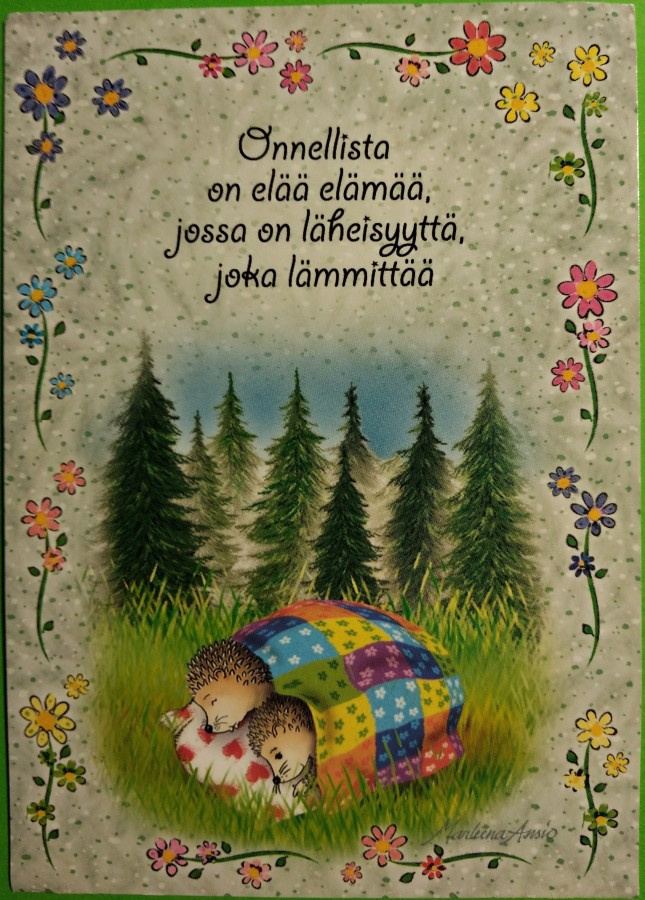 kortti °/** Ansio Marleena ym. Siili - eril. taidekortteja