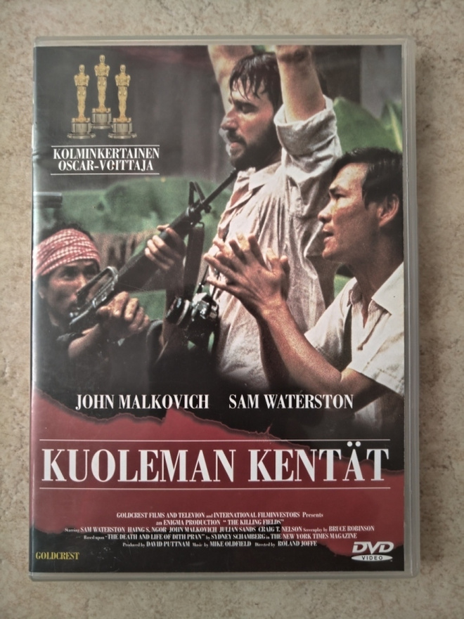 Kuoleman kentät (1984), DVD. John Malkovich