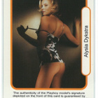 2006 Playboy Natural Beauties Autograph Alysia Dykstra - pikkukuva 3