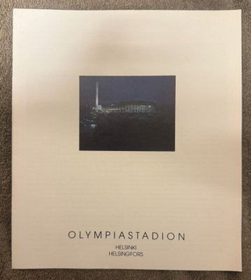 OLYMPIASTADION HELSINKI INFOKIRJANEN 1995 HIENO