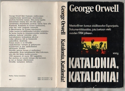Orwell, G.: Katalonia, Katalonia, WSOY 1974, skp., 1.p., K3