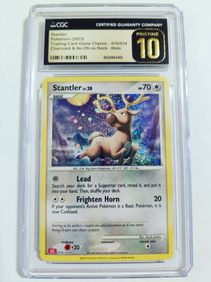Stantler TCG Classic 016/034 Charizard & Ho-Oh ex Deck CGC10
