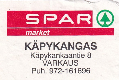 Varkaus, Käpykangas . SPAR market  , s74