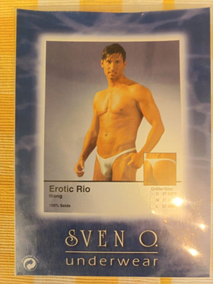 Deadstock Sven O. men's silk Erotic Rio thong, new, size S