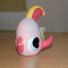 LITTLEST PET SHOP pinkki-kelta-sini ENKELIKALA, KALA #884 - pikkukuva 1
