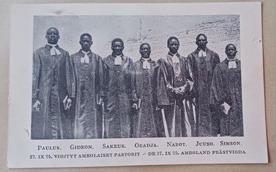 Vihityt ambolaiset pastorit 27.9.1925, mv pk, ei p.