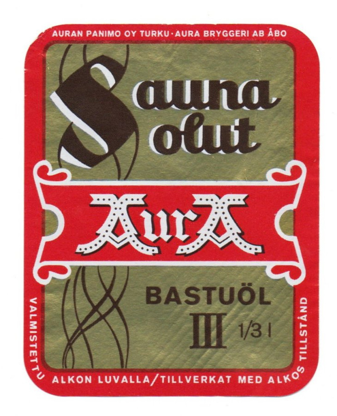 Auran Panimo Sauna Olut III Etiketti