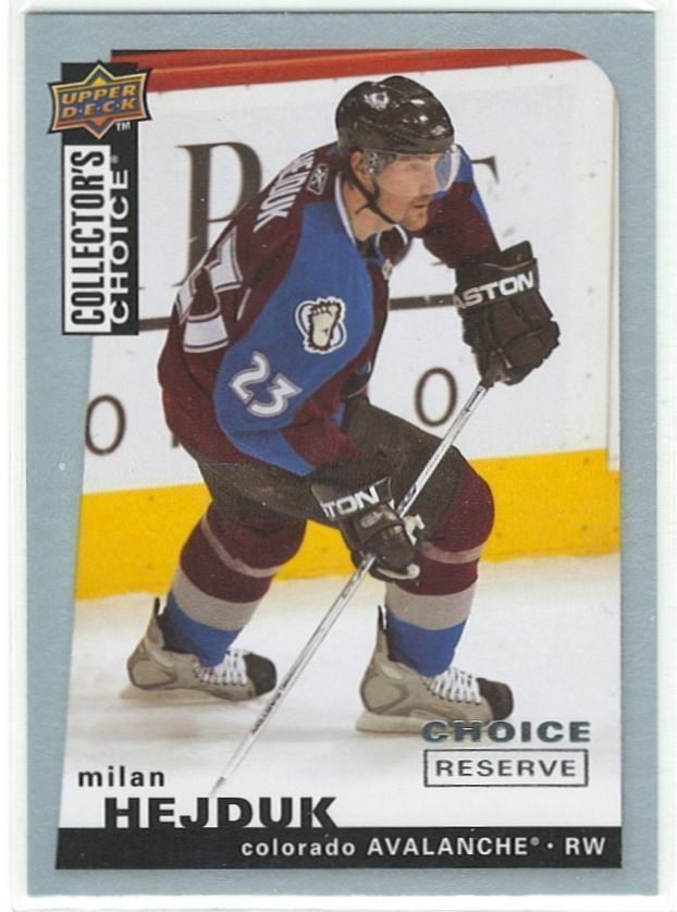08-09 CC Choice Reserve Silver #126 Milan Hejduk
