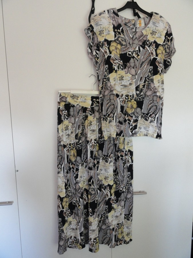 Vintage; 2-osainen mekko/hame+toppi 38/40