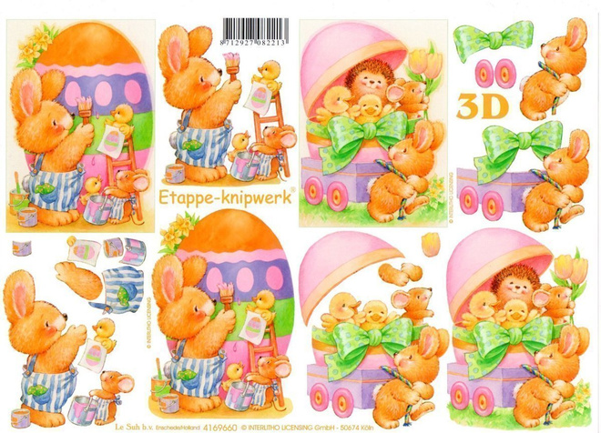 3D "°PÄÄSIÄISEN YSTÄVÄT"° /Etappe-Knipwerk