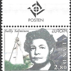 Ål 1996 Eurooppa merkit 2,80 mk välilöpari logo ** LaPe 113 - pikkukuva 1