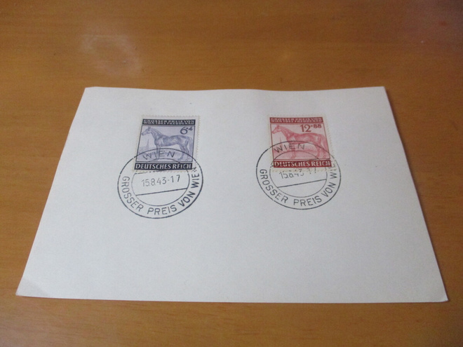 1943 Wien muistoleimattu kortti