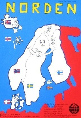 Norden Suomi Ruotsi karttakortti