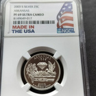 USA 2003-S, State Quarter, Arkansas, hopeaa, Proof, NGC - pikkukuva 1