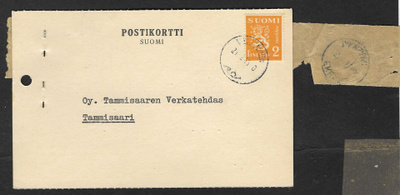 Postil. - Yl.m. 2 1930 (LAPE 263) Vehmainen 21.2.44