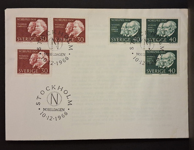 Ruotsi - Fa-593-594 sarja FDC - 1966